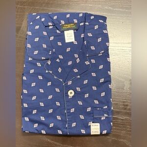 Colors by Alexander Julian Men's Navy Diamond Print PJ